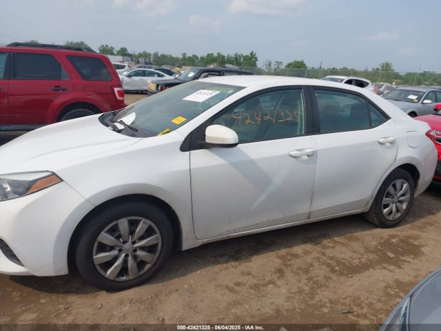 2T1BURHE5EC120584 Toyota COROLLA LE