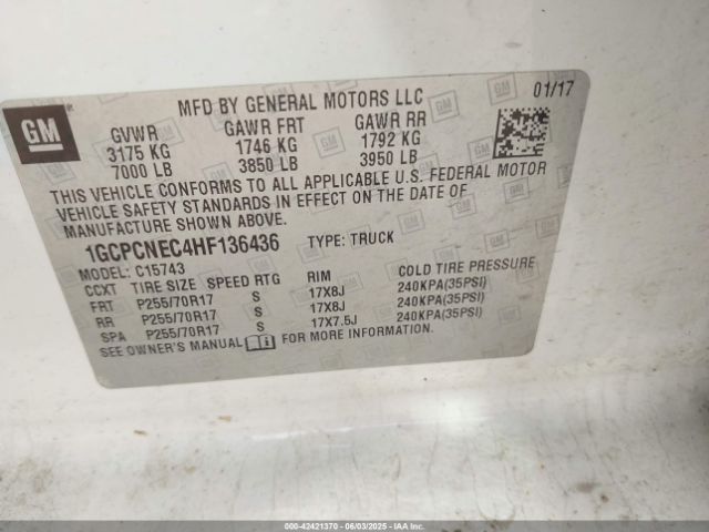 1GCPCNEC4HF136436 Chevrolet Silverado 1500 Ls