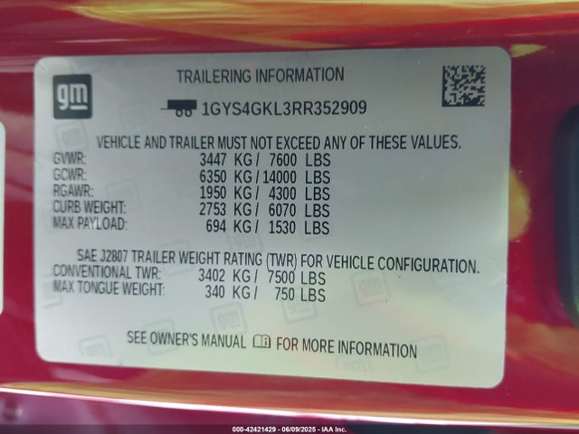 2024 CADILLAC ESCALADE 1GYS4GKL3RR352909 Photo 8