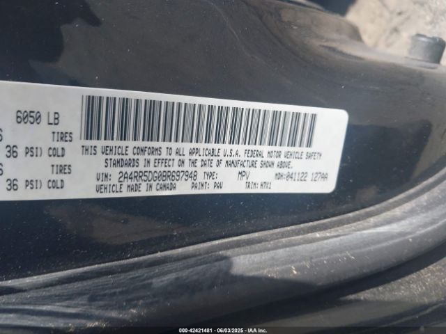 2011 CHRYSLER TOWN & COUNTRY 2A4RR5DG0BR697948 Photo 8