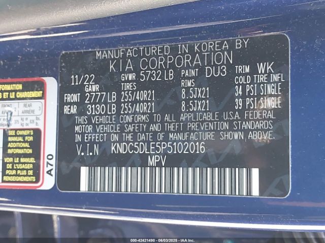2023 KIA EV6 KNDC5DLE5P5102016 Photo 8