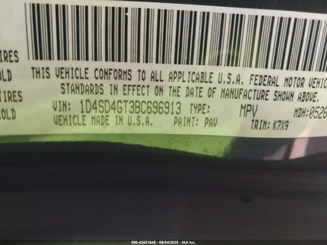 2011 DODGE DURANGO 1D4SD4GT3BC696913 Photo 8