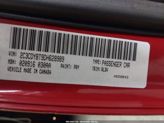 2013 DODGE CHALLENGER 2C3CDYBT9DH628989 Photo 8