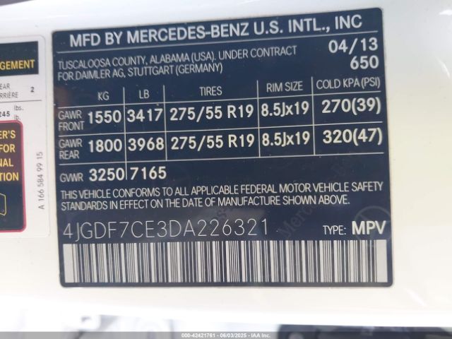 2013 MERCEDES-BENZ GL 450 4JGDF7CE3DA226321 Photo 8