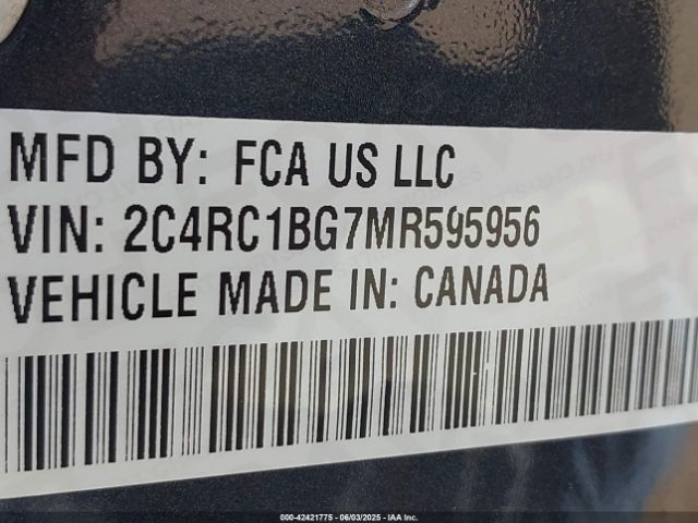 2021 CHRYSLER PACIFICA 2C4RC1BG7MR595956 Photo 8