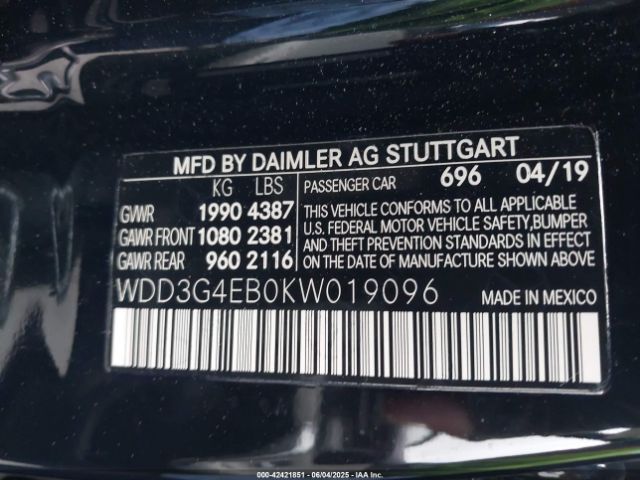 2019 MERCEDES-BENZ A 220 WDD3G4EB0KW019096 Photo 8