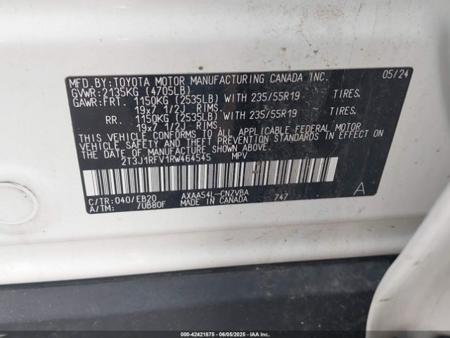 2T3J1RFV1RW464545 Toyota Rav4 Adventure