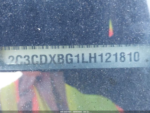 2C3CDXBG1LH121810 Dodge Charger Sxt Rwd