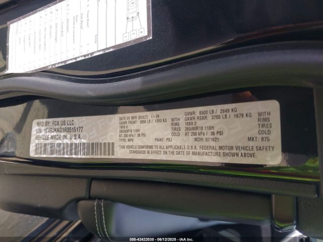 2024 JEEP GRAND CHEROKEE L 1C4RJKAG1R8515177 Photo 8