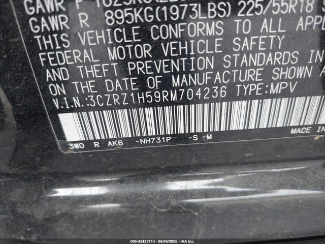 3CZRZ1H59RM704236 Honda k20z5