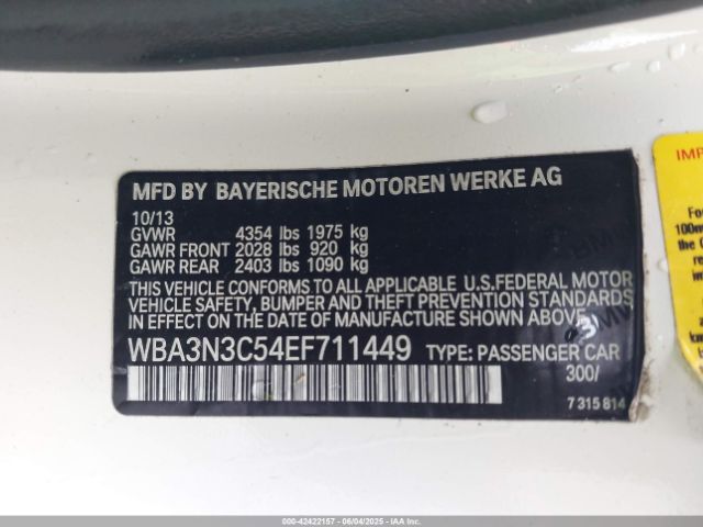 2014 BMW 428I WBA3N3C54EF711449 Photo 8