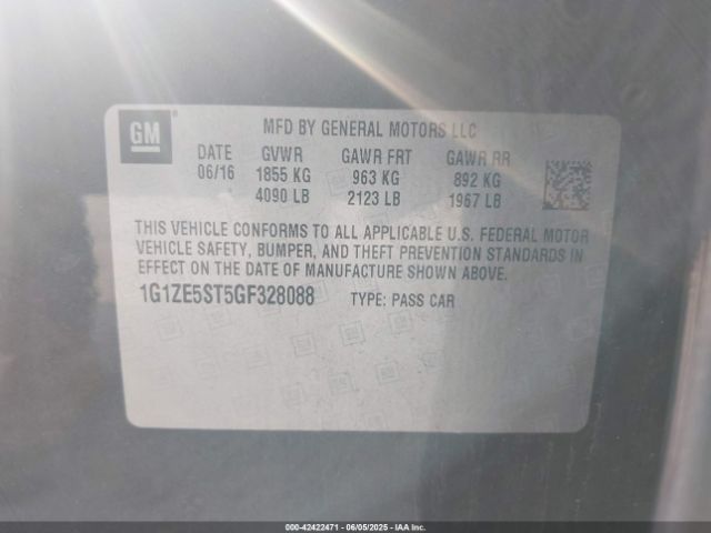 1G1ZE5ST5GF328088 Chevrolet MALIBU LT