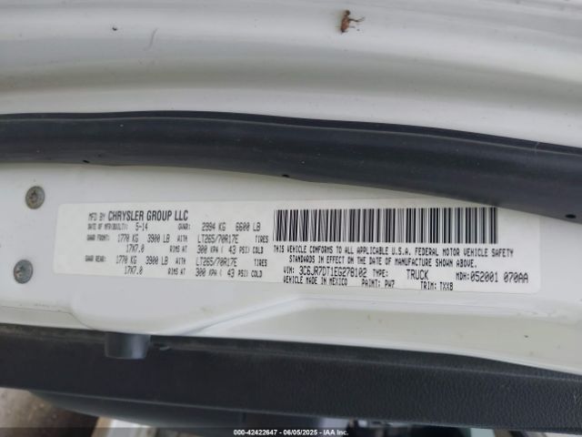 2014 RAM 1500 3C6JR7DT1EG278102 Photo 8