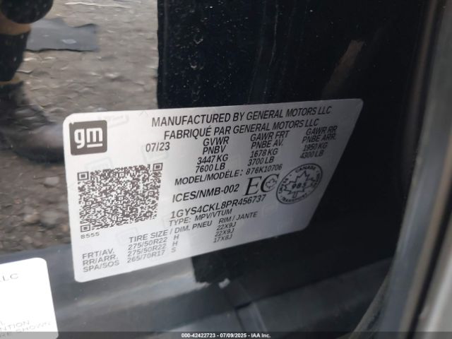 2023 CADILLAC ESCALADE 1GYS4CKL8PR456737 Photo 8