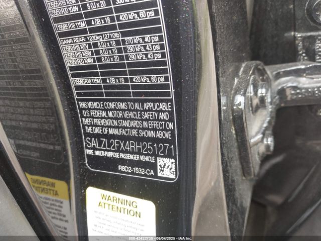 2024 LAND ROVER RANGE ROVER EVOQUE SALZL2FX4RH251271 Photo 8