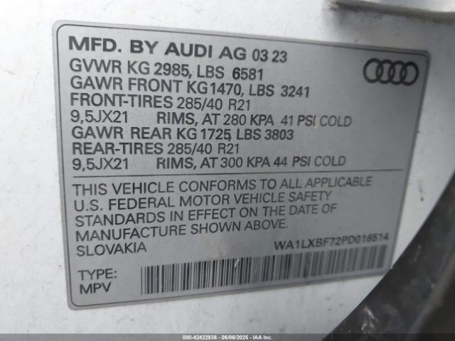 2023 AUDI Q7 WA1LXBF72PD016514 Photo 8