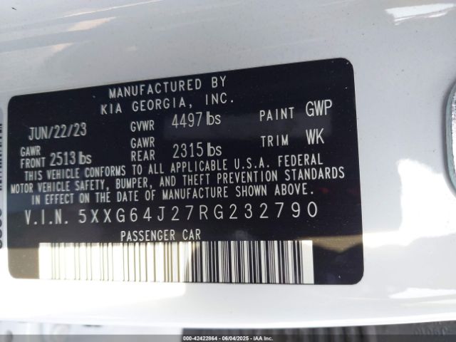 2024 KIA K5 5XXG64J27RG232790 Photo 8