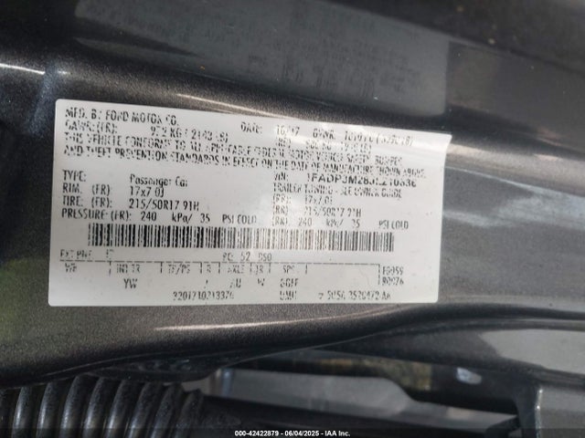 1FADP3M28JL210636 Ford 2.0l gdi
