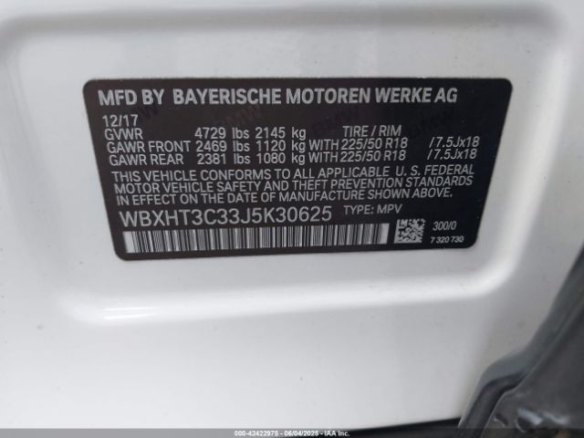 2018 BMW X1 WBXHT3C33J5K30625 Photo 8