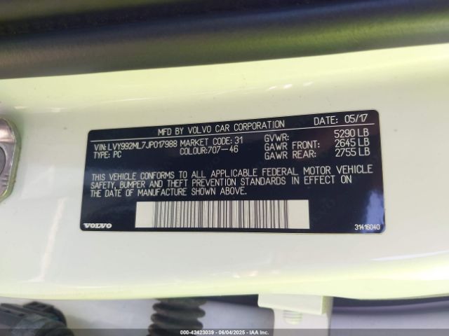 2018 VOLVO S90 LVY992ML7JP017988 Photo 8