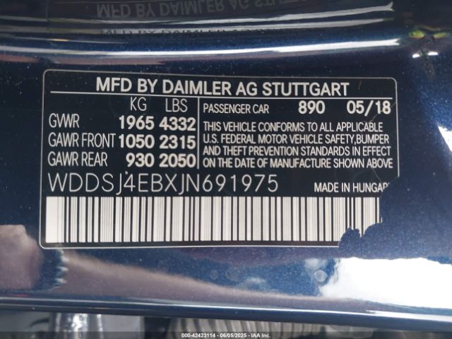 2018 MERCEDES-BENZ CLA 250 WDDSJ4EBXJN691975 Photo 8