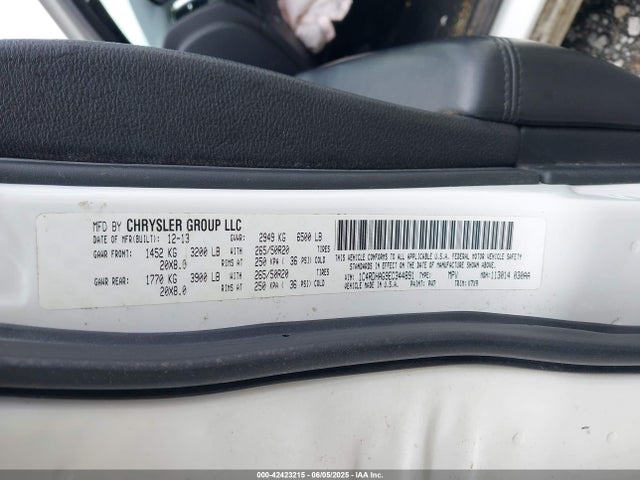 Dodge 2014 2014 1C4RDHAG9EC344891 Image 9