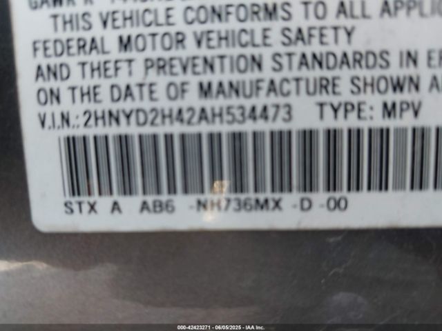 2010 ACURA MDX 2HNYD2H42AH534473 Photo 8