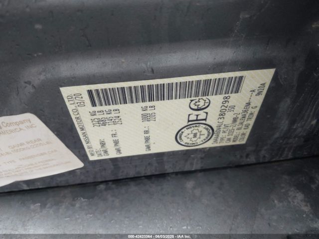 1N4AA6DV4LC380298 Nissan 2020