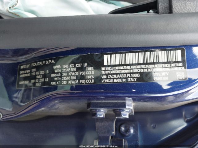 2020 JEEP RENEGADE ZACNJAAB2LPL16603 Photo 8