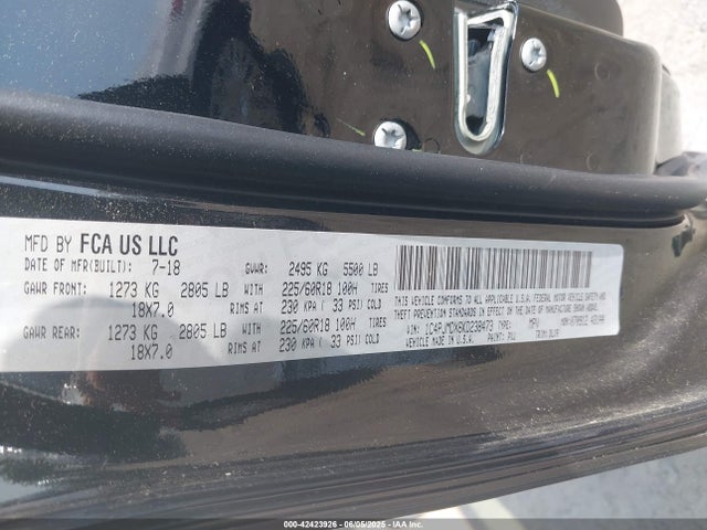 Jeep Cherokee 2019 1C4PJMDX6KD238473 Image 9