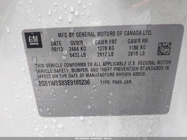 2014 CADILLAC XTS 2G61W5S83E9165236 Photo 8