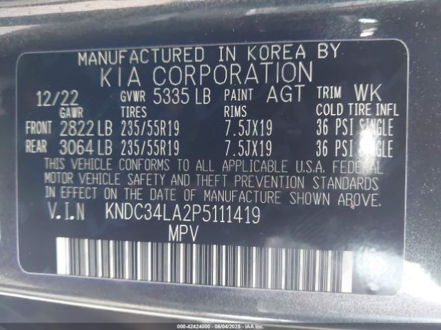 2023 KIA EV6 KNDC34LA2P5111419 Photo 8