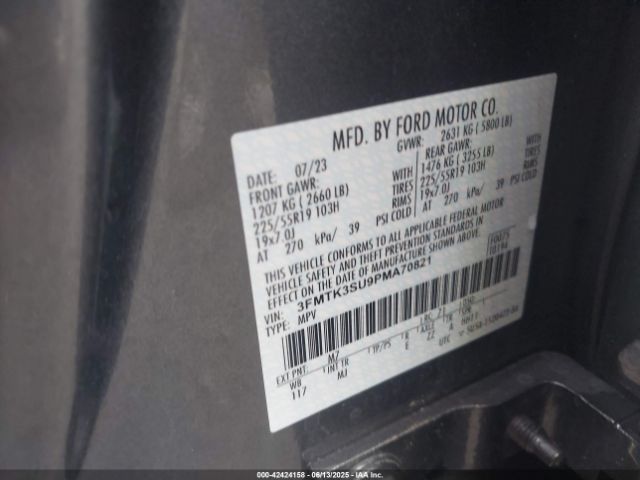 2023 FORD MUSTANG MACH-E 3FMTK3SU9PMA70821 Photo 8