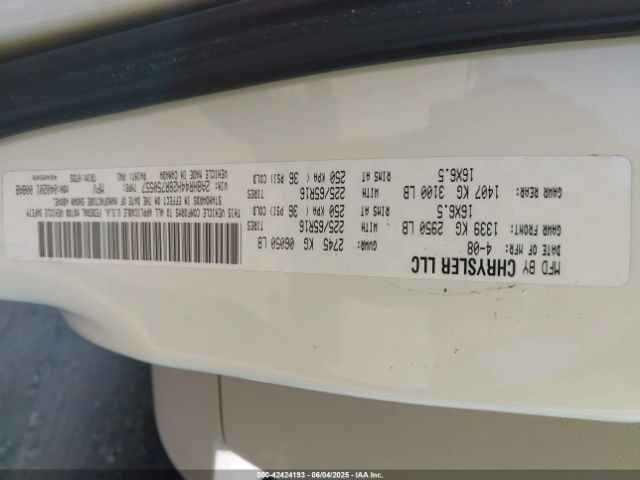 2008 CHRYSLER TOWN & COUNTRY 2A8HR44H28R750557 Photo 8