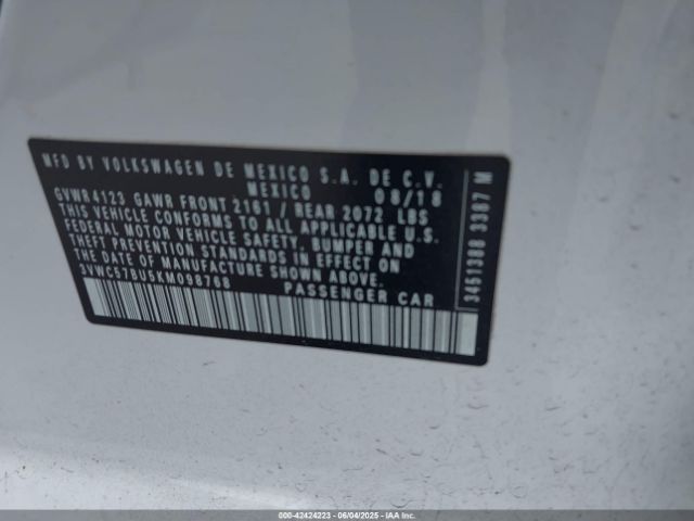 2019 VOLKSWAGEN JETTA 3VWC57BU5KM098768 Photo 8