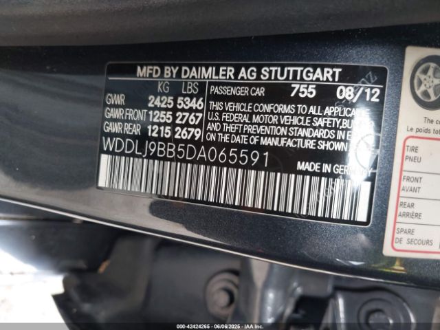 2013 MERCEDES-BENZ CLS 550 WDDLJ9BB5DA065591 Photo 8