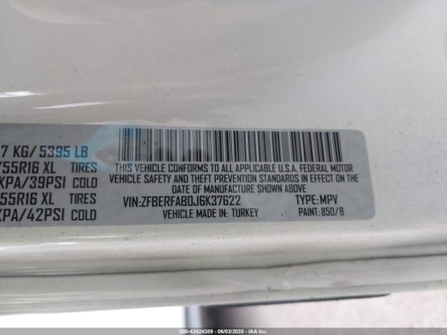 ZFBERFAB0J6K37622 RAM Promaster City Tradesman