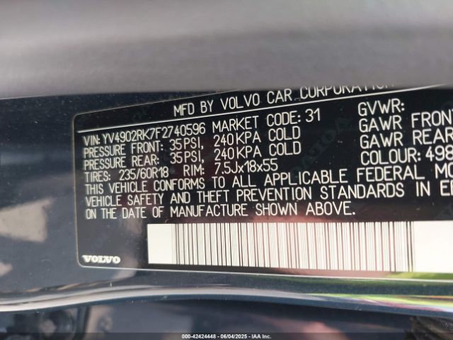 2015 VOLVO XC60 YV4902RK7F2740596 Photo 8