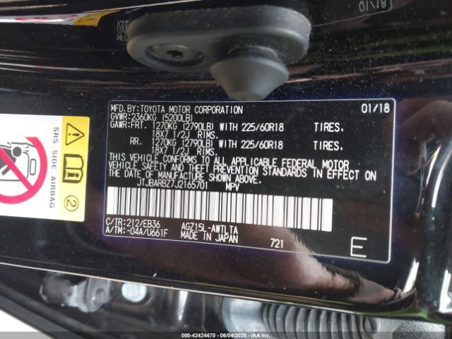 2018 LEXUS NX 300 JTJBARBZ7J2165701 Photo 8