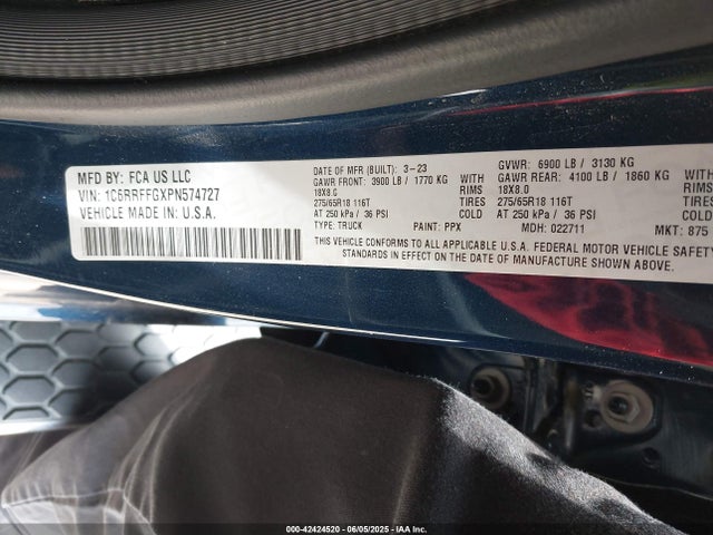RAM 1500 2023 1C6RRFFGXPN574727 Image 9