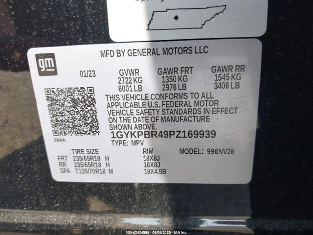 2023 CADILLAC XT6 1GYKPBR49PZ169939 Photo 8