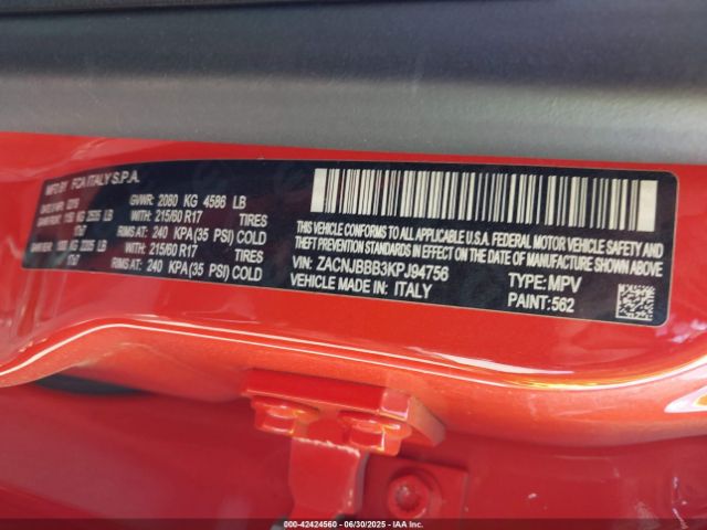 2019 JEEP RENEGADE ZACNJBBB3KPJ94756 Photo 8