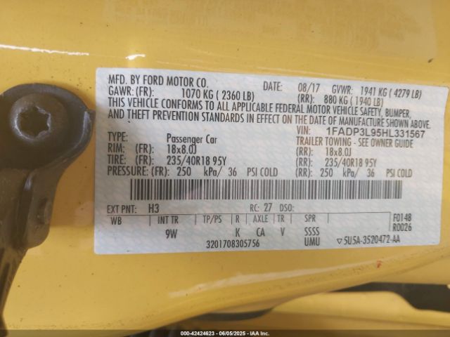 2017 FORD FOCUS ST 1FADP3L95HL331567 Photo 8