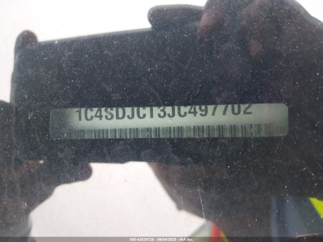 1C4SDJCT3JC497702 Dodge Durango R/t Awd