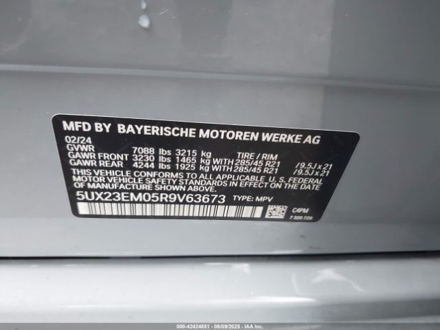 2024 BMW X7 5UX23EM05R9V63673 Photo 8
