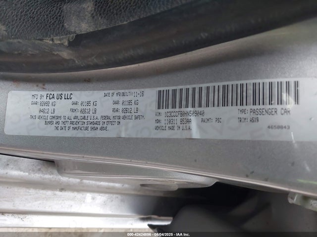 1C3CCCFB0HN509040 Chrysler 2017