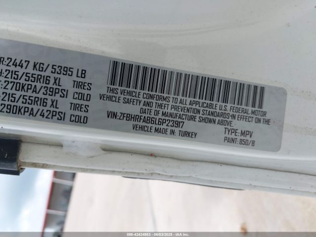 ZFBHRFAB6L6P23917 RAM Promaster City Tradesman