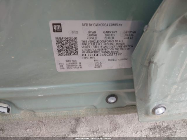 2024 CHEVROLET TRAX KL77LGE24RC087192 Photo 8