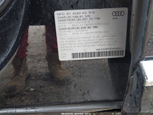 2014 AUDI Q5 WA1LFAFP4EA048991 Photo 8
