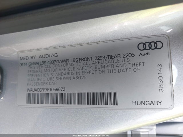 2015 AUDI A3 WAUACGFF7F1058672 Photo 8